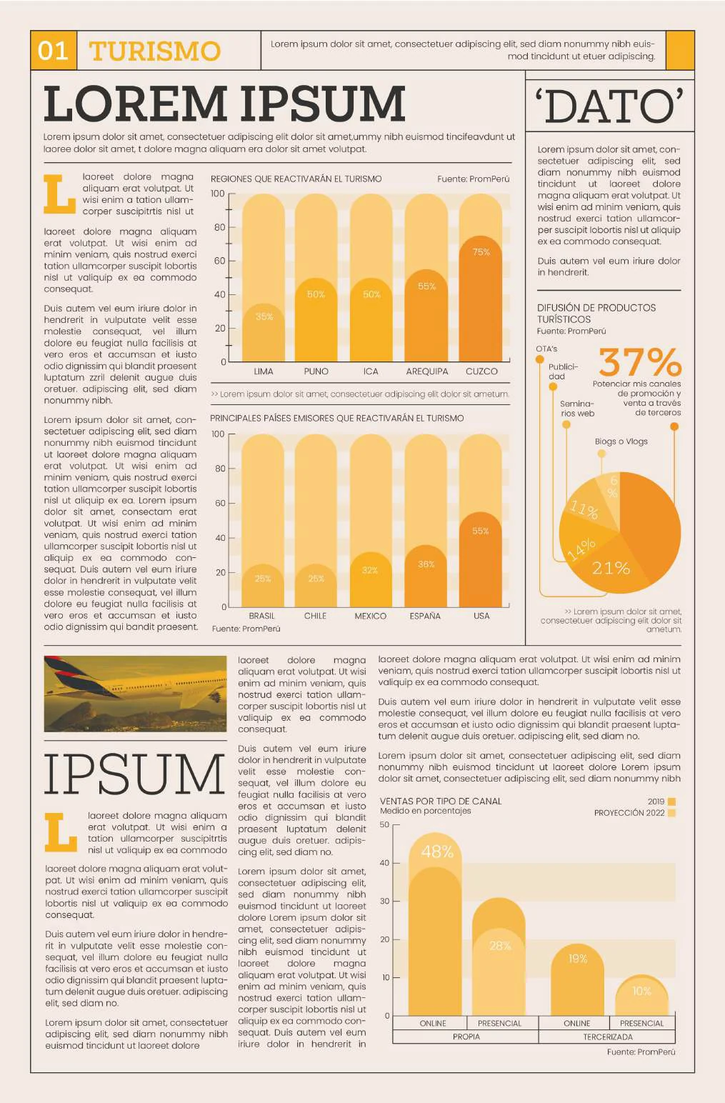 Página interior del periódico