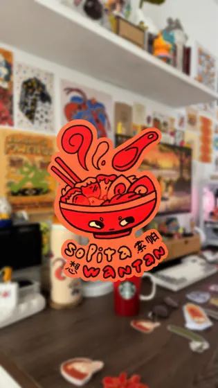Sticker: Sopita wantán · ST-012